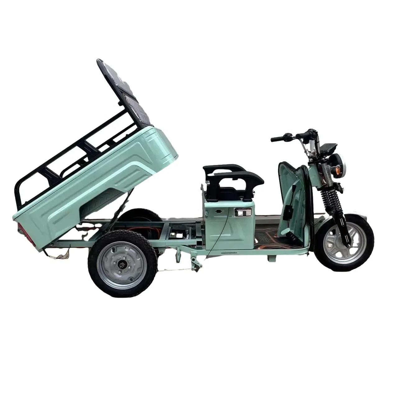 Electric Tricycle for Adults 500 Watt Bicycle Trailer 3-Wheel Open Body for Cargo & Passenger Use Adult Freight Electric Bicycle