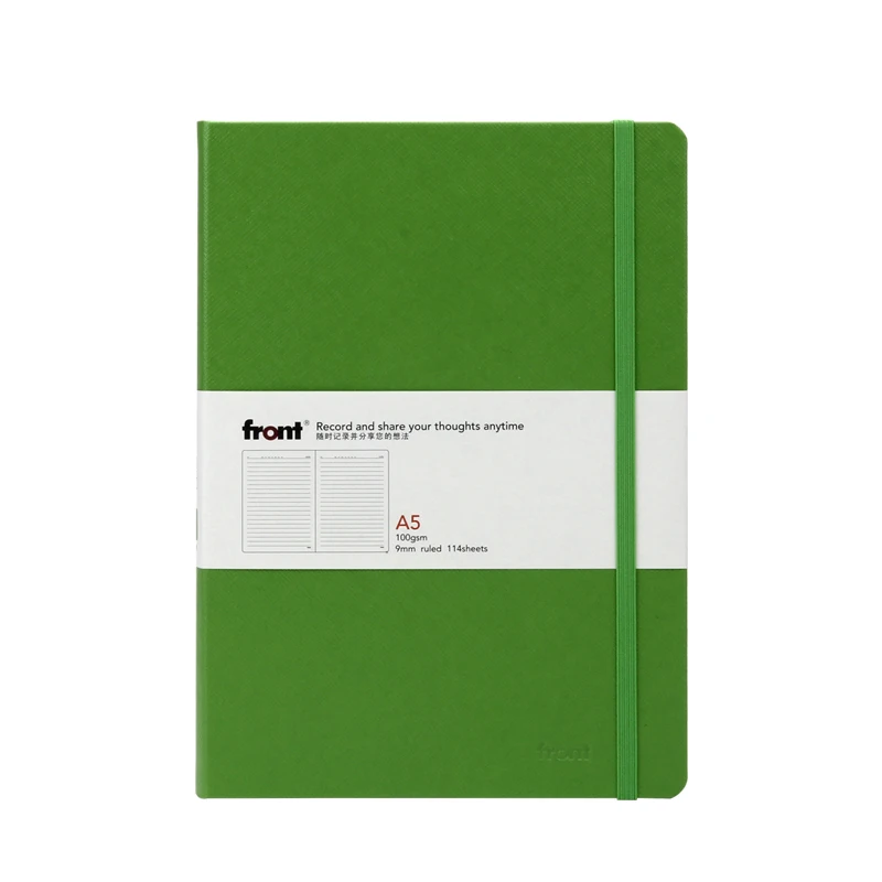 
2021 planner wholesale FRONT daily planner lined dot grid blank journal A5 leather FRONT logo notebooks 
