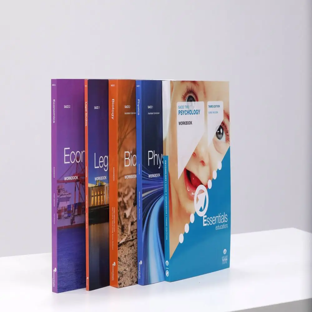 GIGO Wholesale Custom Perfect Binding College Educational Books workbook printing textbook with High Quality Printing