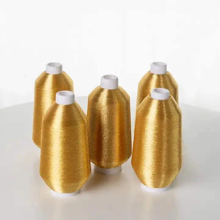 Dongyang Metallic Yarn Pure Gold Metallic Yarn ST MX Type Metallic Yarn Lurex hilo zari thread Embroidery Metallic Threads