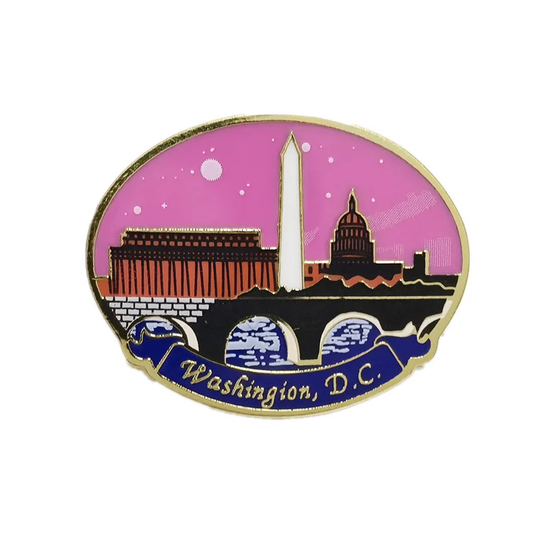 China metal crafts OEM custom wholesale top quality souvenir die struck enamel pins security officer lapel pin badge for jacket