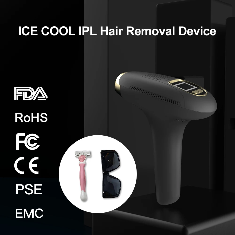 2021 New Design ipl home use hair removal laser Portable ipl ice hair removal ipl laser hair removal device for women