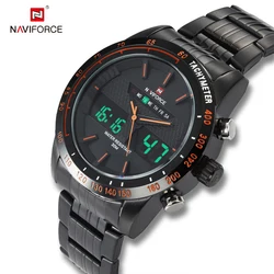 Waterproof boys Quartz Watch Men Stainless Steel backTimepieces NAVIFORCE Watches