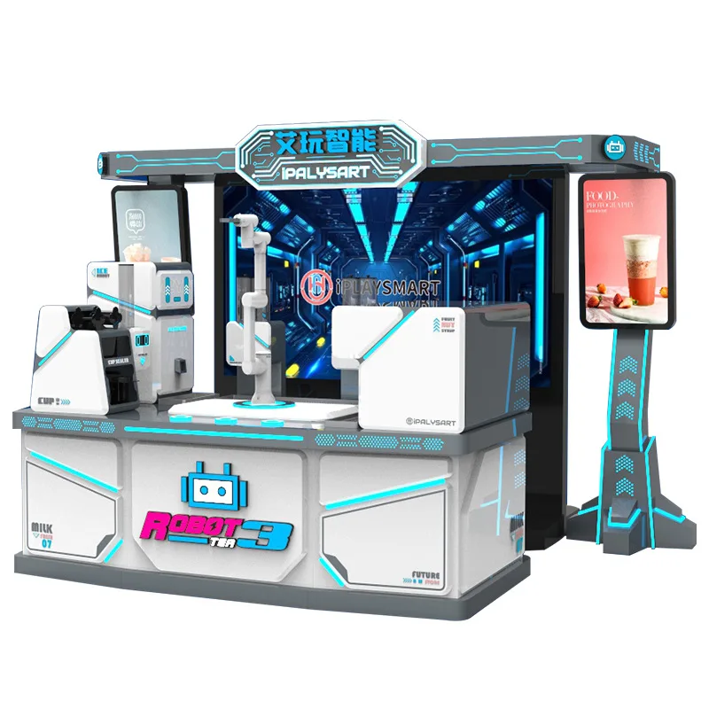 Робот-манипулятор bubble tea/торговый автомат с интеллектуальным автоматическим Diy Boba молочный чай по продаже охлажденных напитков счетчик