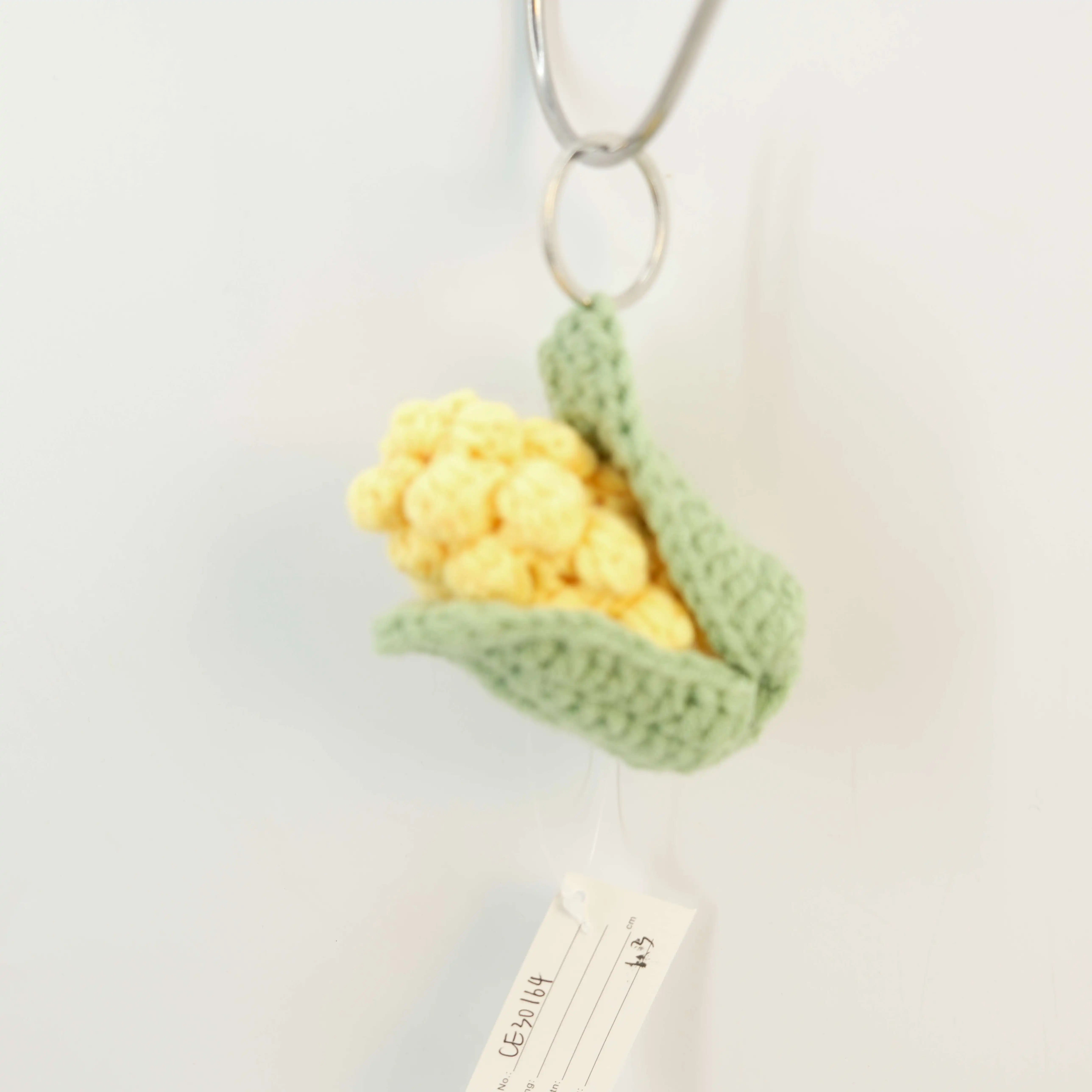 Wholesale 3D Vegetable Keychain Custom Crochet Keychain Home Decor Mini Simulated Wool Crochet Keychain