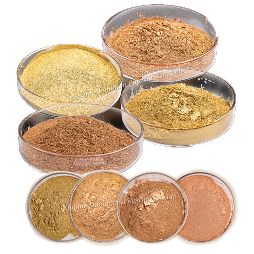 Factory Wholesale Strong Metallic Effect Bronze Gold Powder Provide Free Sample Rich Pale Gold Powder