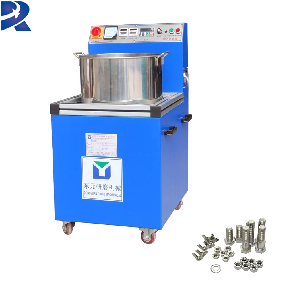 adjustable speed magnetic finisher stainless steel vibratory polishing machine