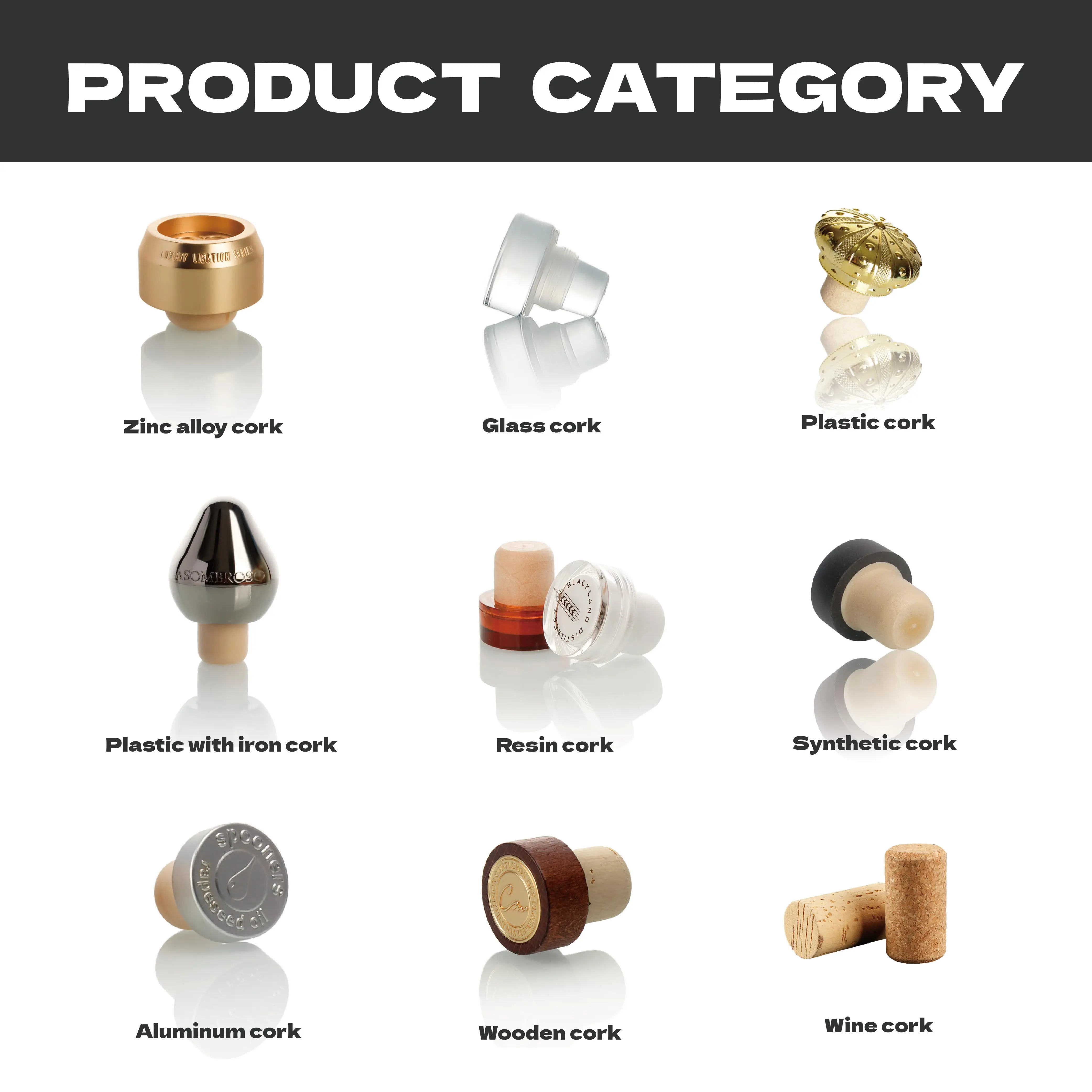 Liquorpac Customized Fancy Glass bar Top T Shape Spirits Wine Whisky Synthetic  Polymer Corks Bottle Stopper