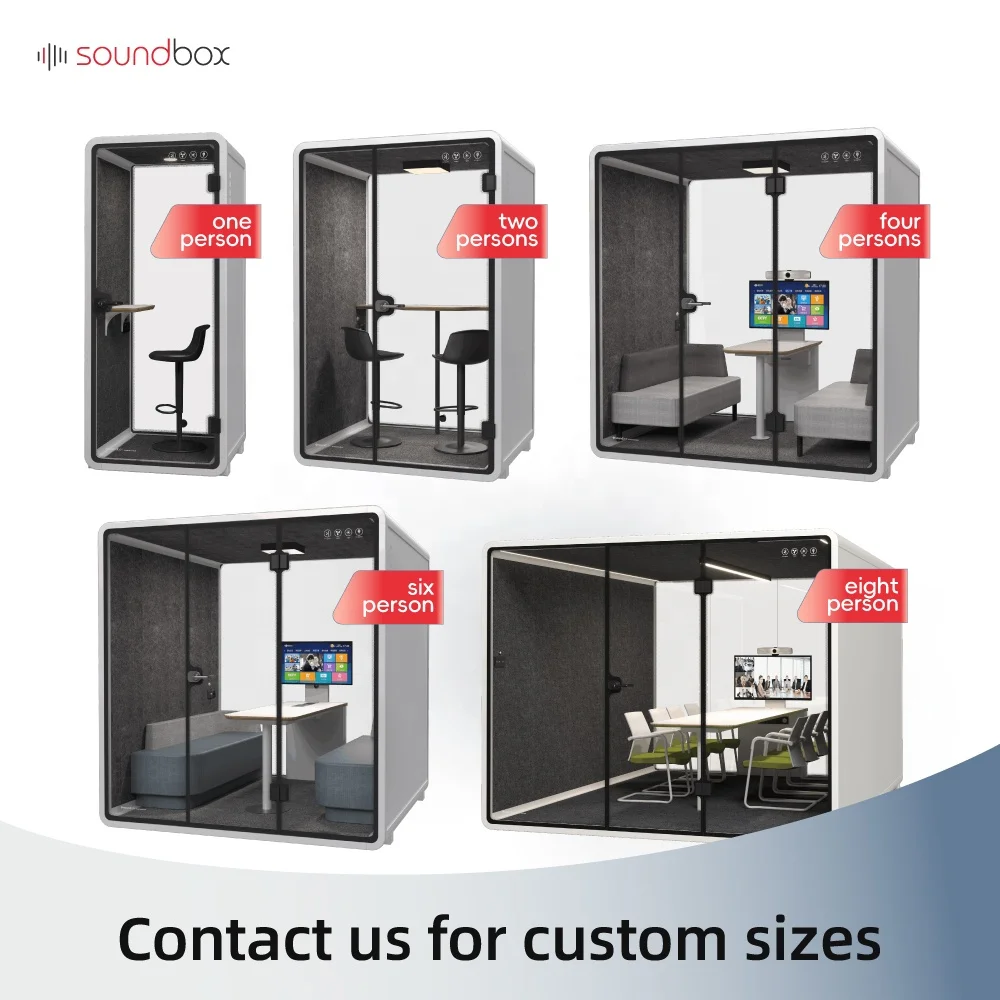Insulation Sound Office Meeting Pod Acoustic Phone Booth Home Sound Proof Office Pod For Office Interview Room Meeting Booth