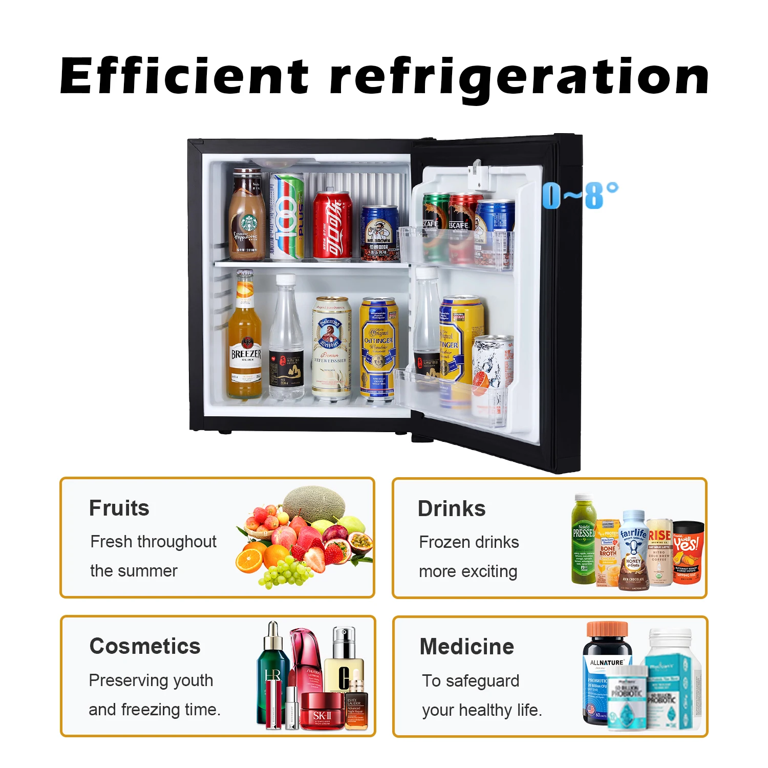 2024 new 25L refrigerator, portable household refrigerator, compact mini bar refrigerator