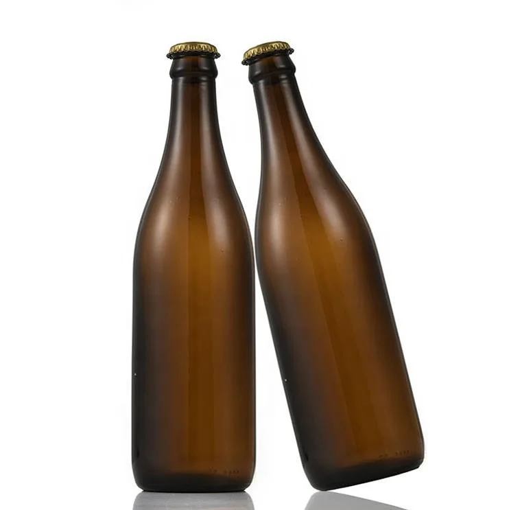 Wholesale Most popular amber drink 500 ml 16 oz glass beer bottle
