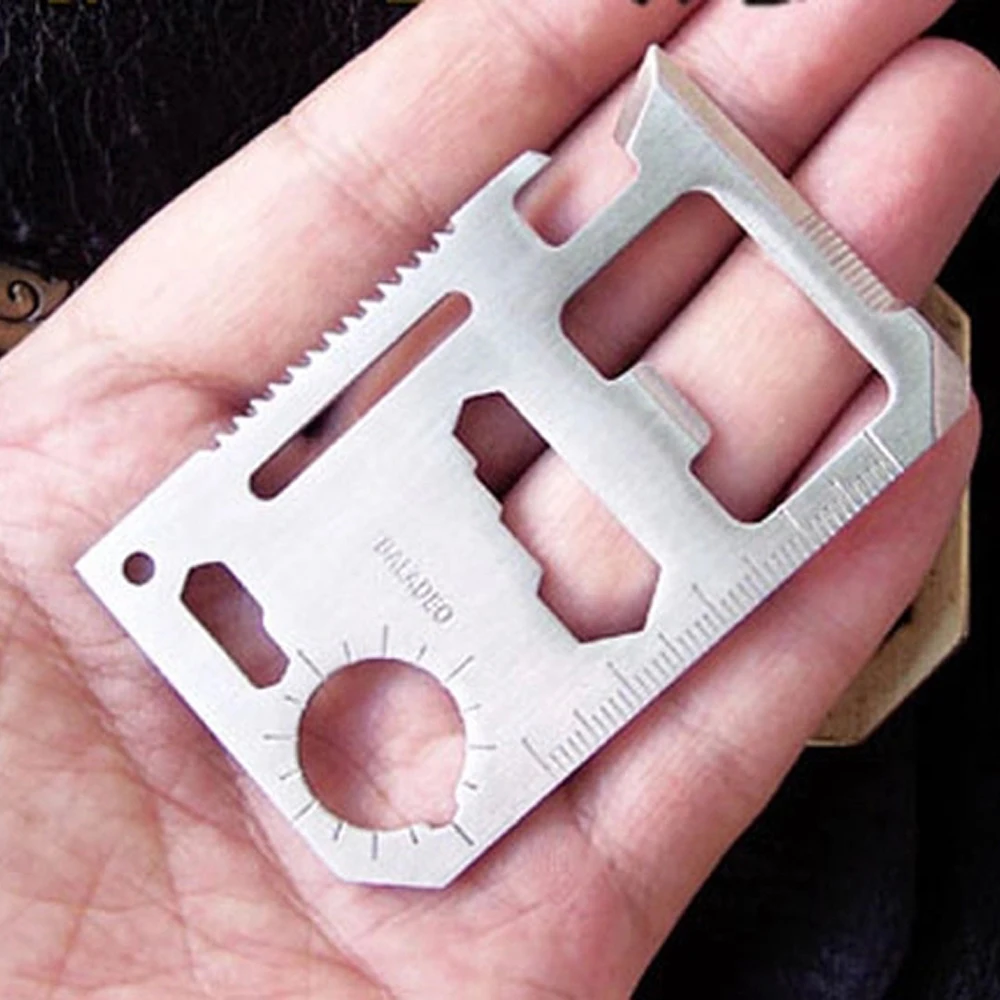 Oem Mini Pocket Card Life-saving Multifunctional Tools Outdoor Survival Tool
