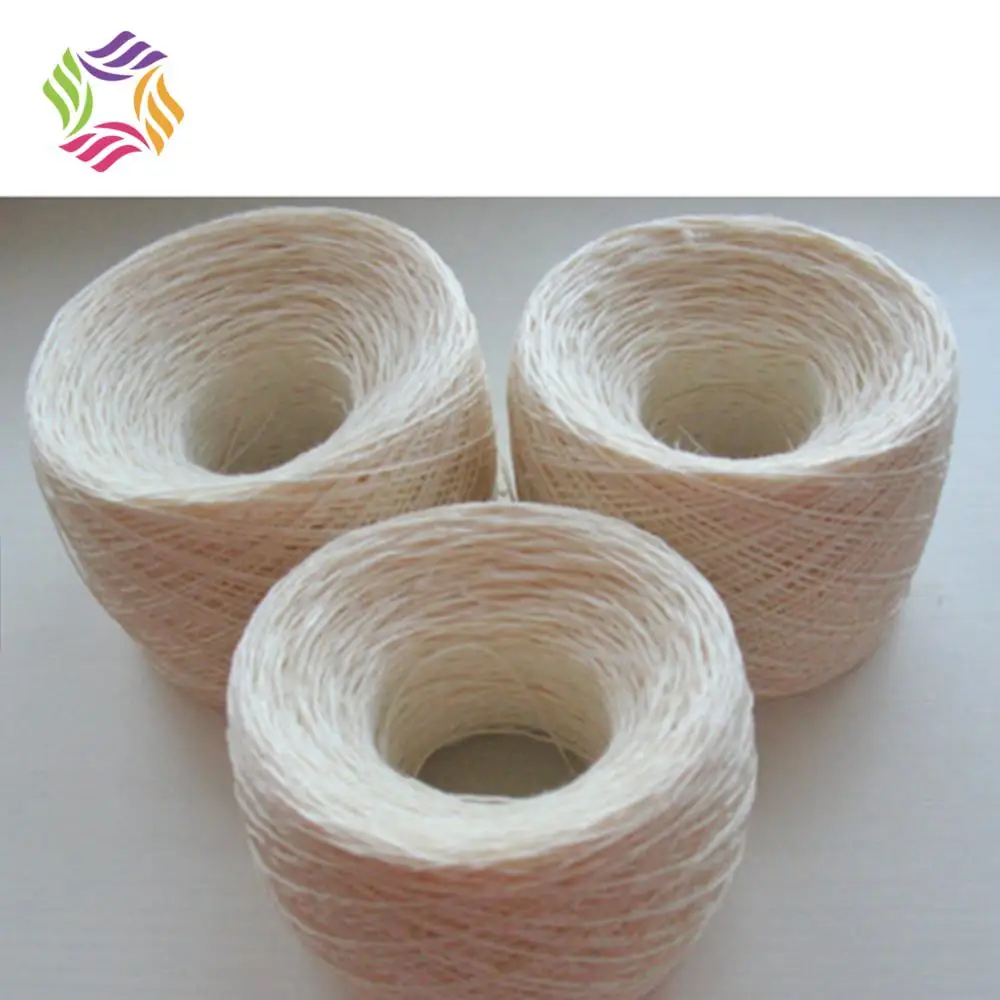 Gray organic eco-friendly 100 linen yarn for hand knititing sweater
