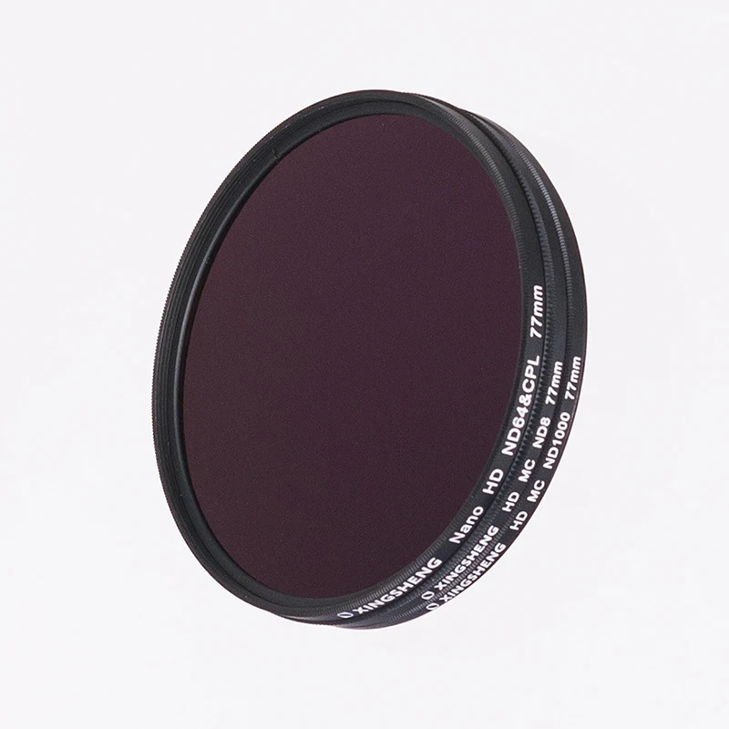 Manufacture 77mm Camera optical lens ND8&CPL Neutral Density and Circular Polarizing Filters
