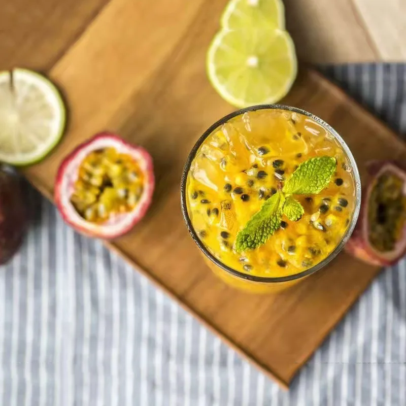 Factory Direct Supply Original Fresh 100% Natural Frozen Passion Fruit Pulp Puree Passion Fruit milk tea bubble tea ingredients