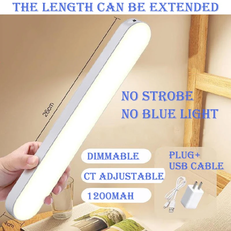 2023 5V hot sale dormitory  smart desk lamp adsorption led eye protection plug-in, charging  and remote control models available