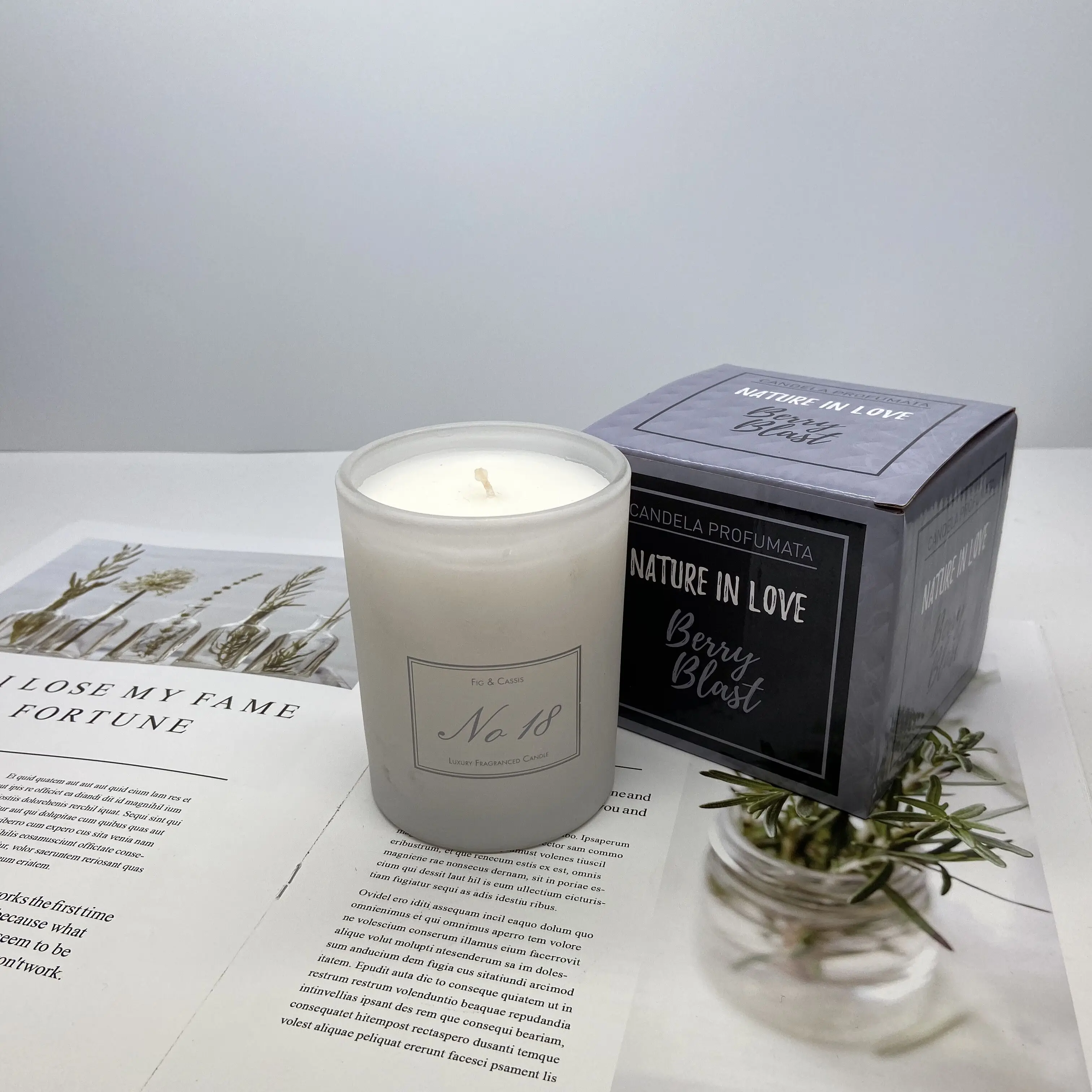 Custom Logo Frosted Glass Candle Jars With Box And Wooden Lids Wholesale Matte Black Pink Clear Glass Jars For Candles Making