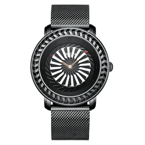 NIBOSI 2367 Ready Made 3ATM Waterproof New Mesh Stainless Steel Fashion Casual Quartz Car Wheel Shape Design Watches Product Men