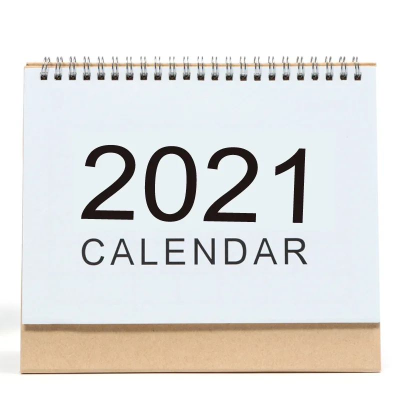 Wholesale office monthly daily planner student table desktop custom Spiral 2022 calendar