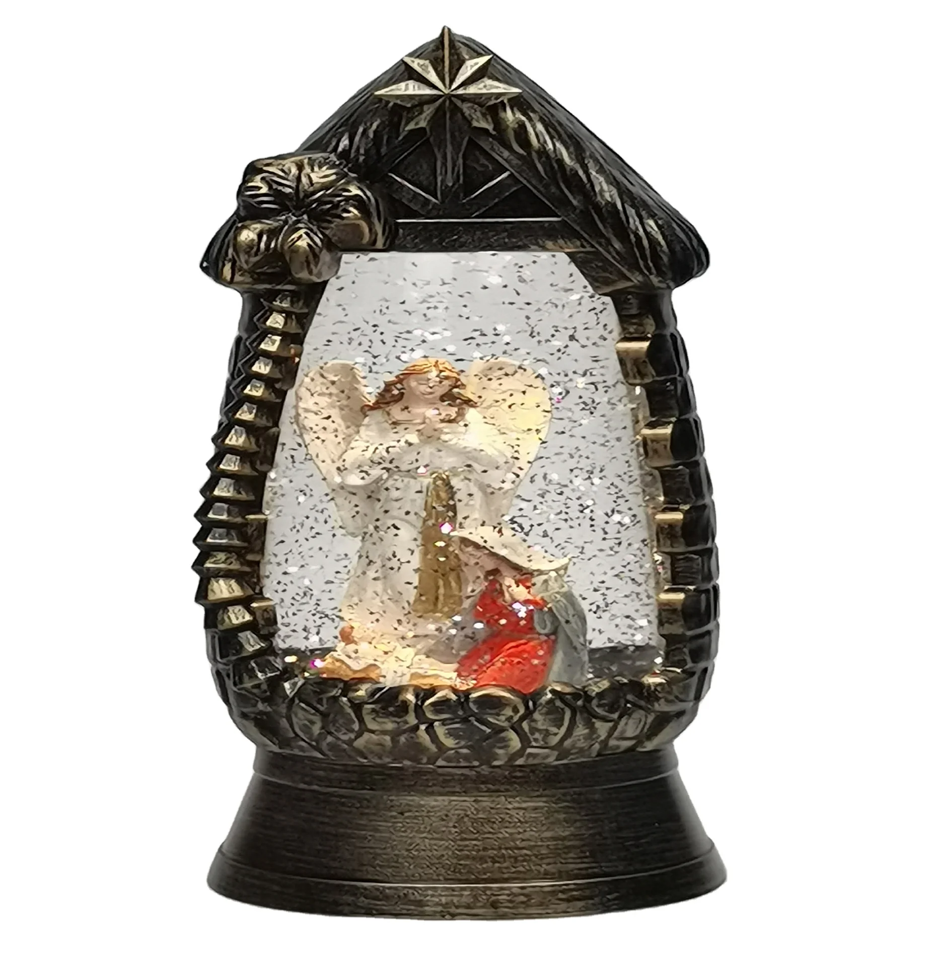 Musical Spinning Led Lantern Nativity Home Decor Accessories
