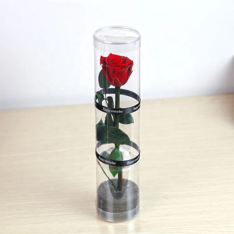 
Custom Made Hand Made Variety Size Natural Eternal Rose In Glass 