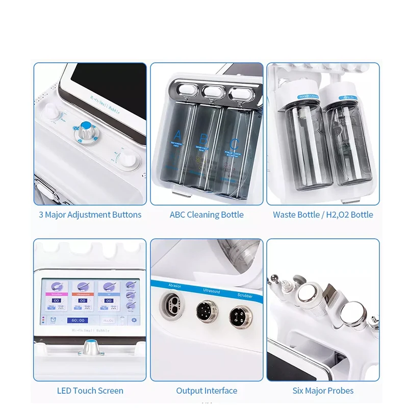 6 In1 Hydra Water Dermabrasion Facial Machine Skin Hydra Aqua Peel What Do I Put In A Facial Machine With Skin Analyzer