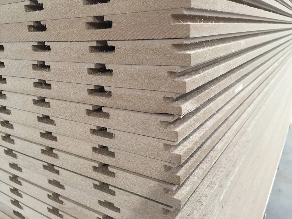 Grooved Slotted Mdf Aluminum Panels Slat Wall Decorative Slatwall For Store Display