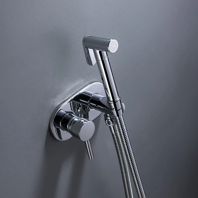 High Quality Handheld Brass Bidet Toilet Sprayer Kit Hot And Cold Mixer Bathroom Bidet Sprayer Set