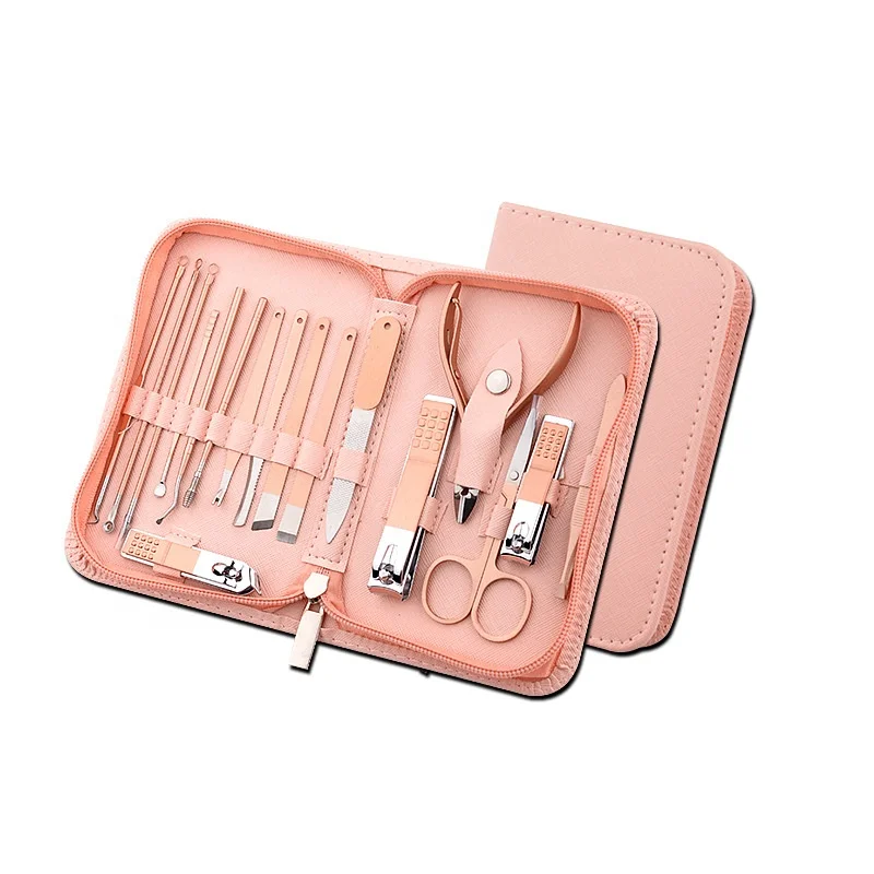 Hot Sale Gift 18pcs Gift Set Nail Beauty Manicure Set Pedicure Set Nail Care Kits
