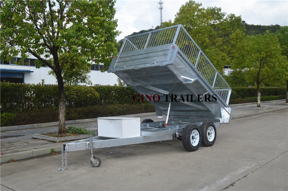 utility trailer kits dual axle hydraulic tipping trailer