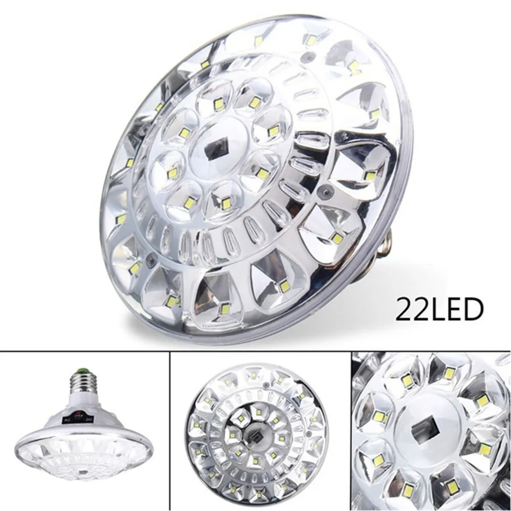 Solar Light 22 LEDs Round Remote Control Lamp Camping Light Split Floodlight Remote Control Rechargeable Emergency Light