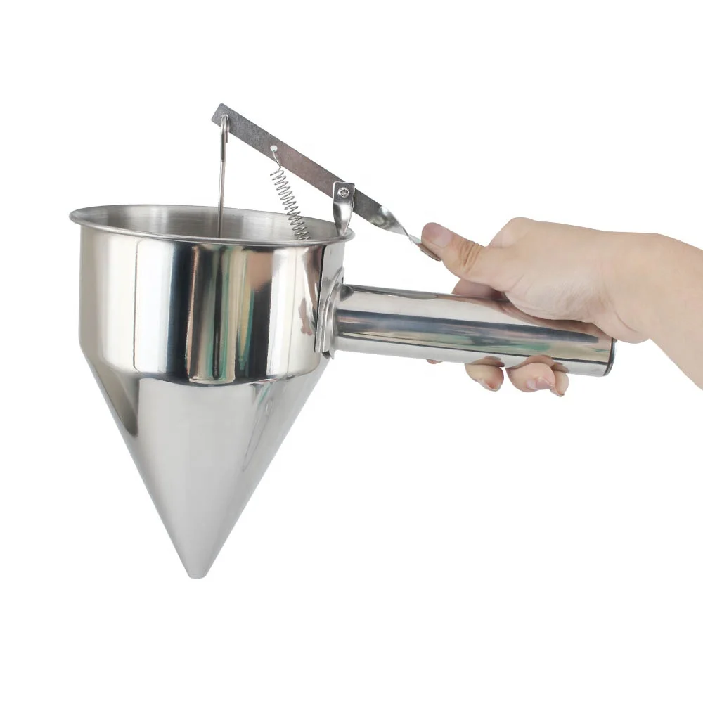 Stainless Steel Funnel With Rack, Chocolate Sauce Separator