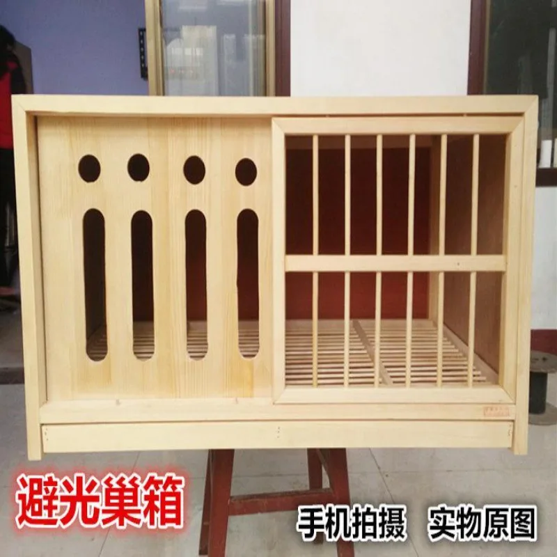 Wooden Galvanized Metal Wire Mesh Pigeon Cage Original Taiwan Style Breeder Trap Door Structure  Wooden Pigeon House