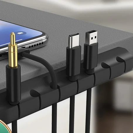 Desktop Data Cable Storage and Arrangement of Self-adhesive Wire Fixer Trimming Winding
