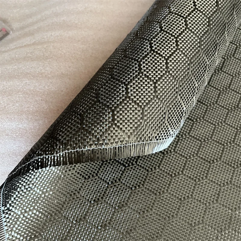 High Strength Football Hexagonal Carbon Fiber Fabric