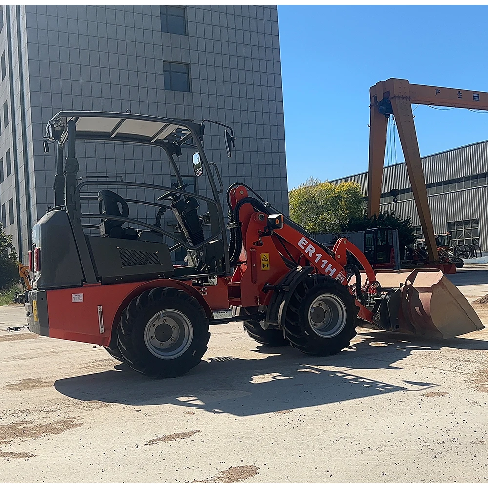 Everun New Design ER11H 1ton Imported engine bucket small front mini wheel loader