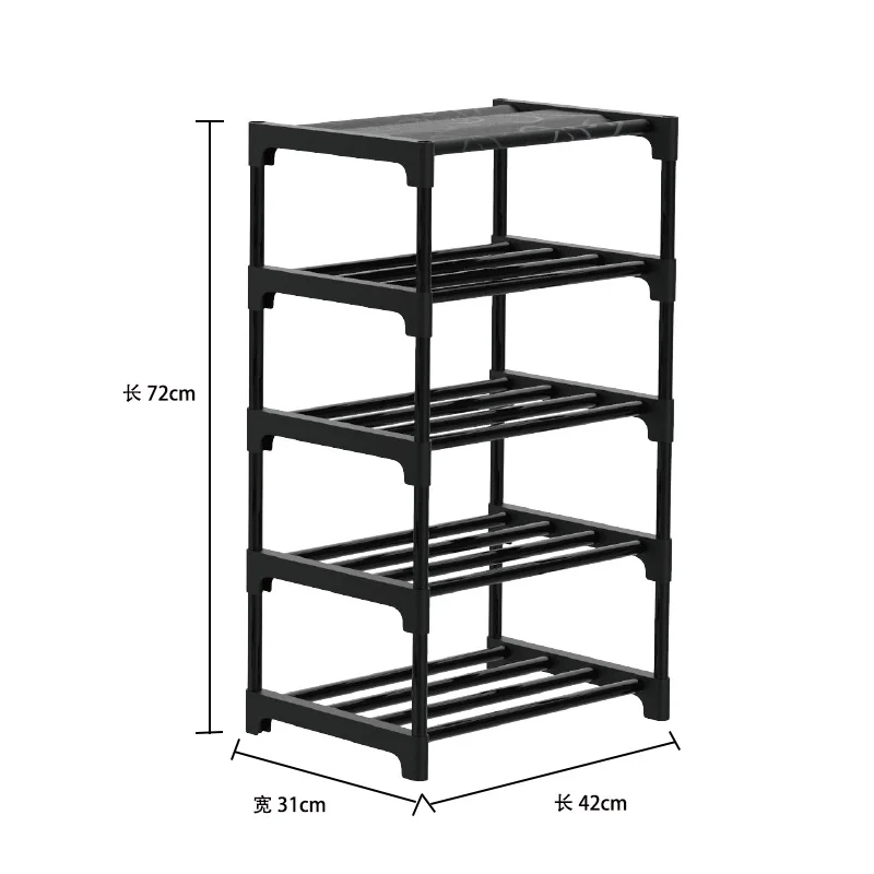 Multi-functional shoe rack 10 ply combination metal modern simple double-row three-row shoe rack wholesale