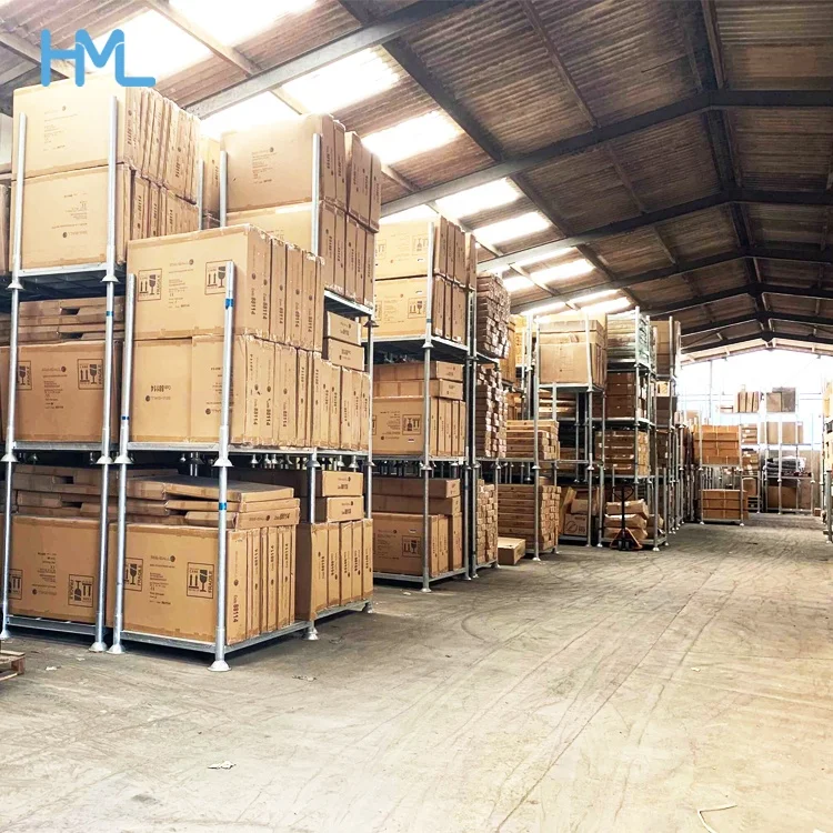 Складское Оборудование Оцинкованная прочная логистическая труба штабелирование холодного хранения Гальванизированный пост стальной поддон