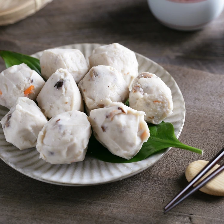 Замороженные морепродукты shiitake ручной работы Тайвань парусник горячий горшок ингредиенты рыбный шар с вакуумной упаковкой