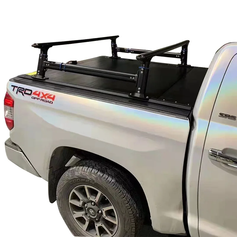 Zolionwil Universal Fit Truck Bed Rack Roof Luggage Rack Aluminum Pickup Truck Bed Ladder Rack