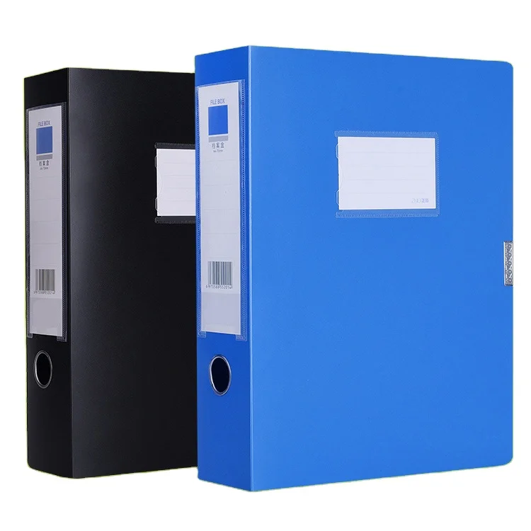 Factory Large Capacity File Box Organizer PP A4 Size Stationery Products File Box