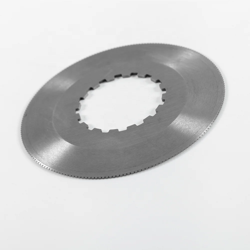 Custom Stainless Steel Food Processing Machinery Parts Circular Knife Meat Cutting Toothed Custom Round Blade