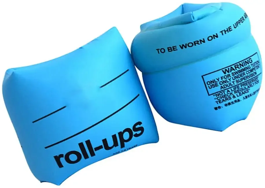 Adults Kids Double Airbag Design Pvc Inflatable Swimming Ring Float Arm Sleeves Bands