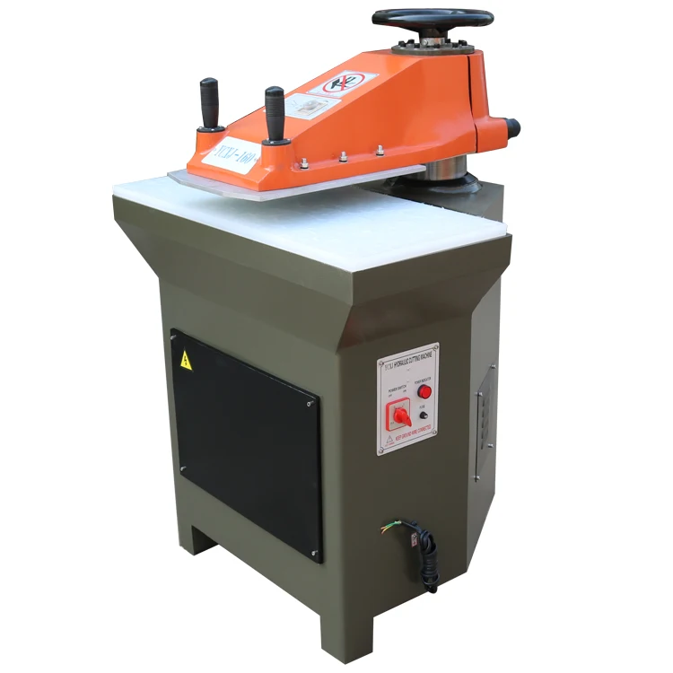 cheap manual leather clicker die cutter swing arm machine