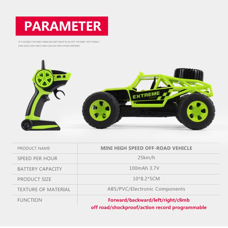 new item mini high speed off-road vehicle with remote control  climbing