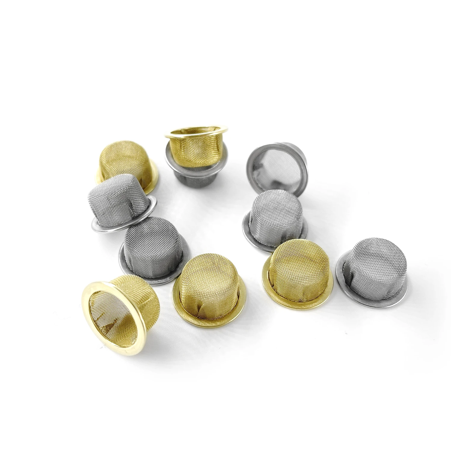 Custom Bowl Shape Smoking Pipe Mesh Screen Stainless Steel or Brass Metal Wire Mesh Cone Filter Cap