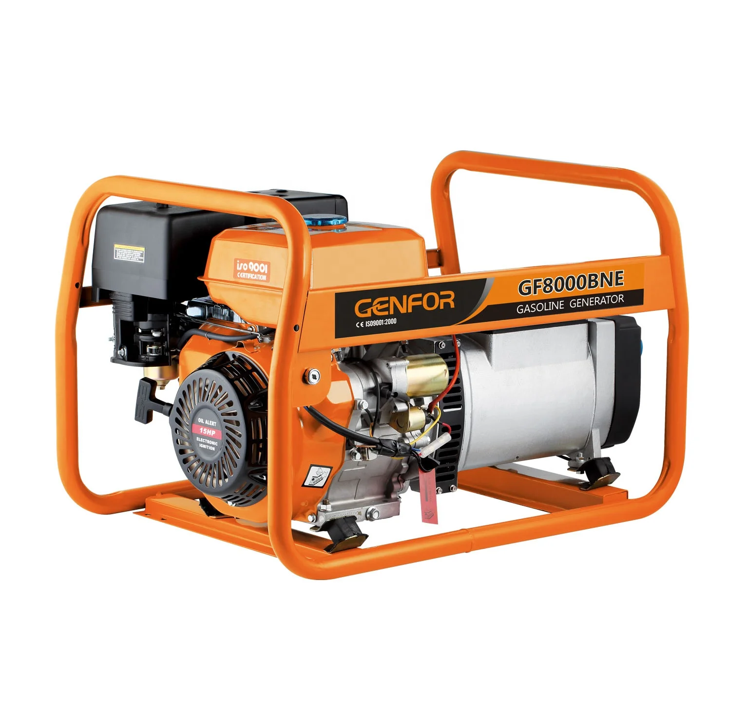 8KVA simple design single phase three phase Portable Generator Key start Gasoline generator Brush type