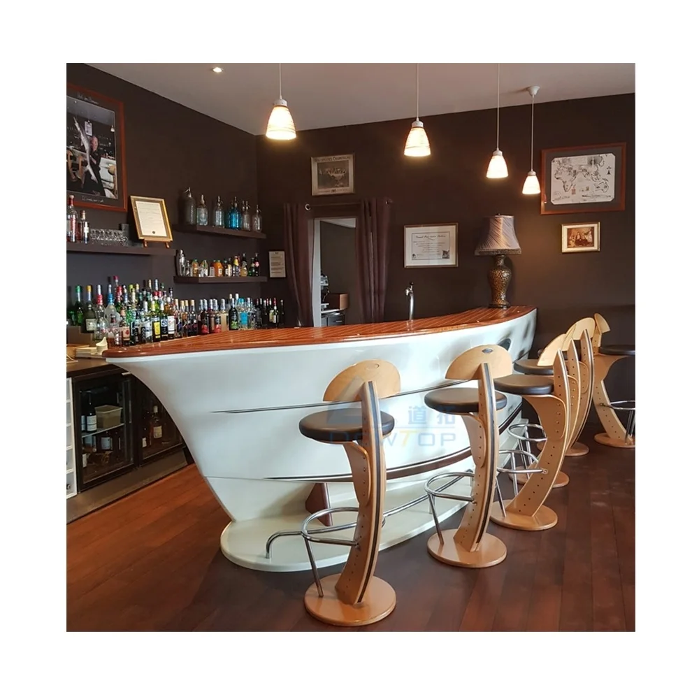 wooden pub bar counter red commercial bar furniture bar stool design