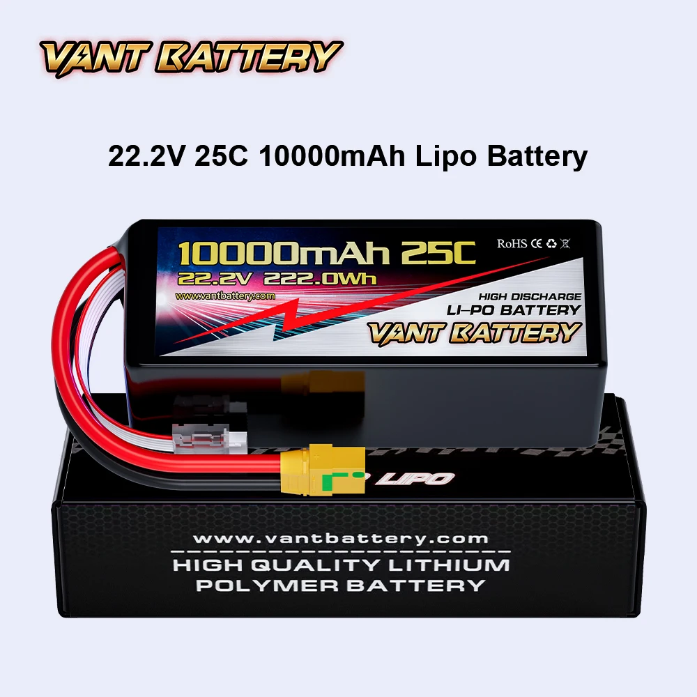 Drone battery UAV batteries 6S 22.2V 10000mAh 25C Lipo batteries for drone Quadcopter Airplane Helicopter