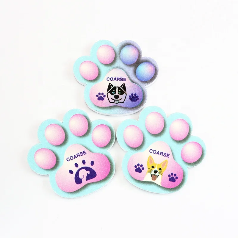 Ziri Factory Wholesale Pets Nail Tools Custom Limes Colorful Printing Emery Board Disposable Dog Cat Nail File 80/180